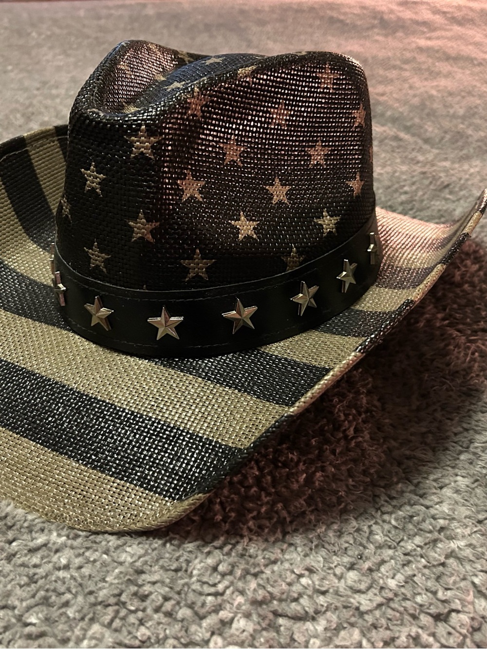Star Studded Navy & Gray Cowboy Hat - Men's Accessory